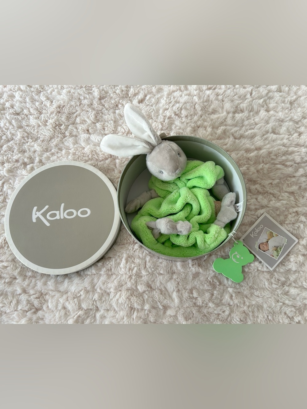 Kaloo Doudou Rabbit Bunny - green